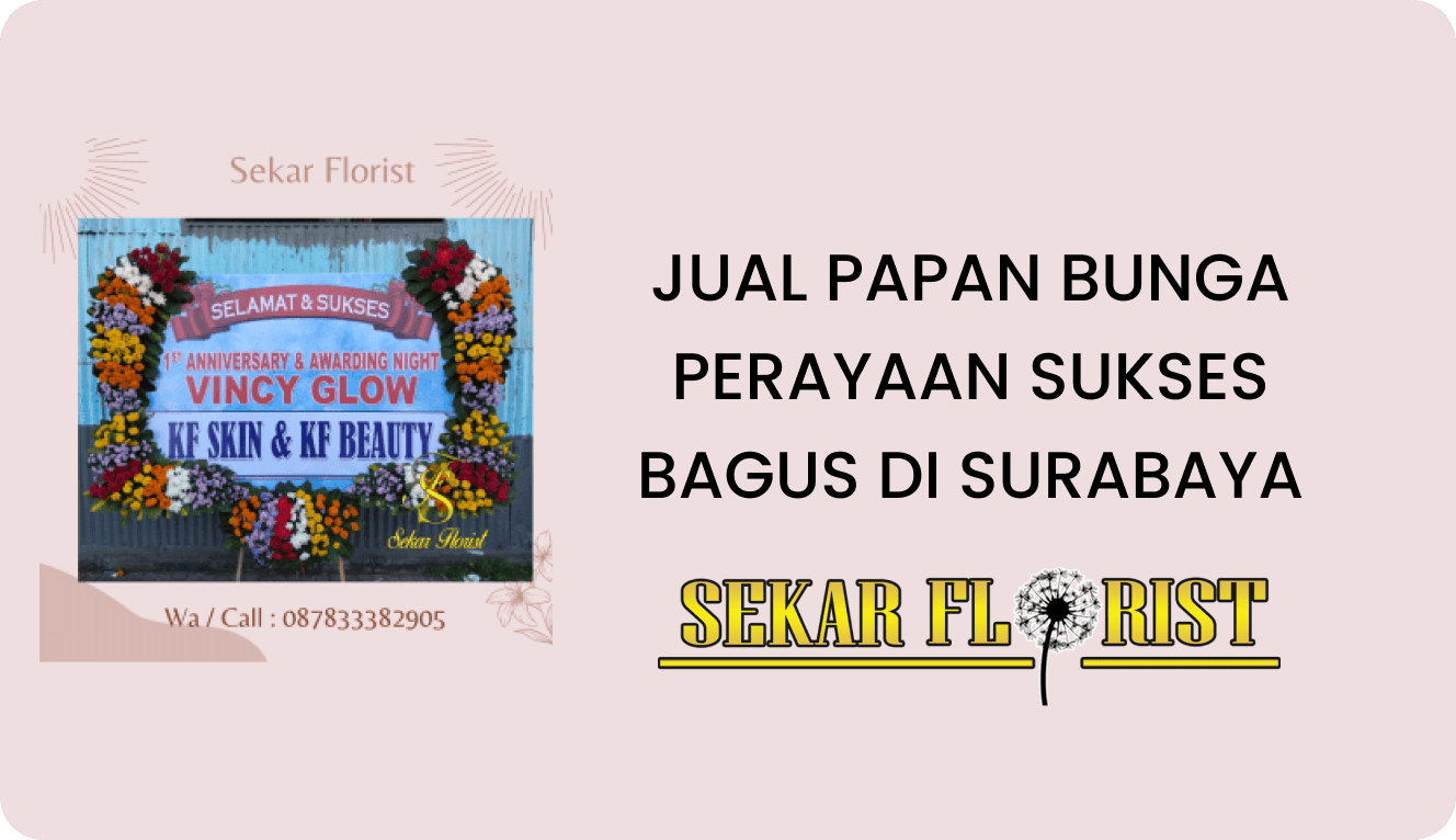 Jual Papan Bunga Perayaan Sukses Bagus Surabaya