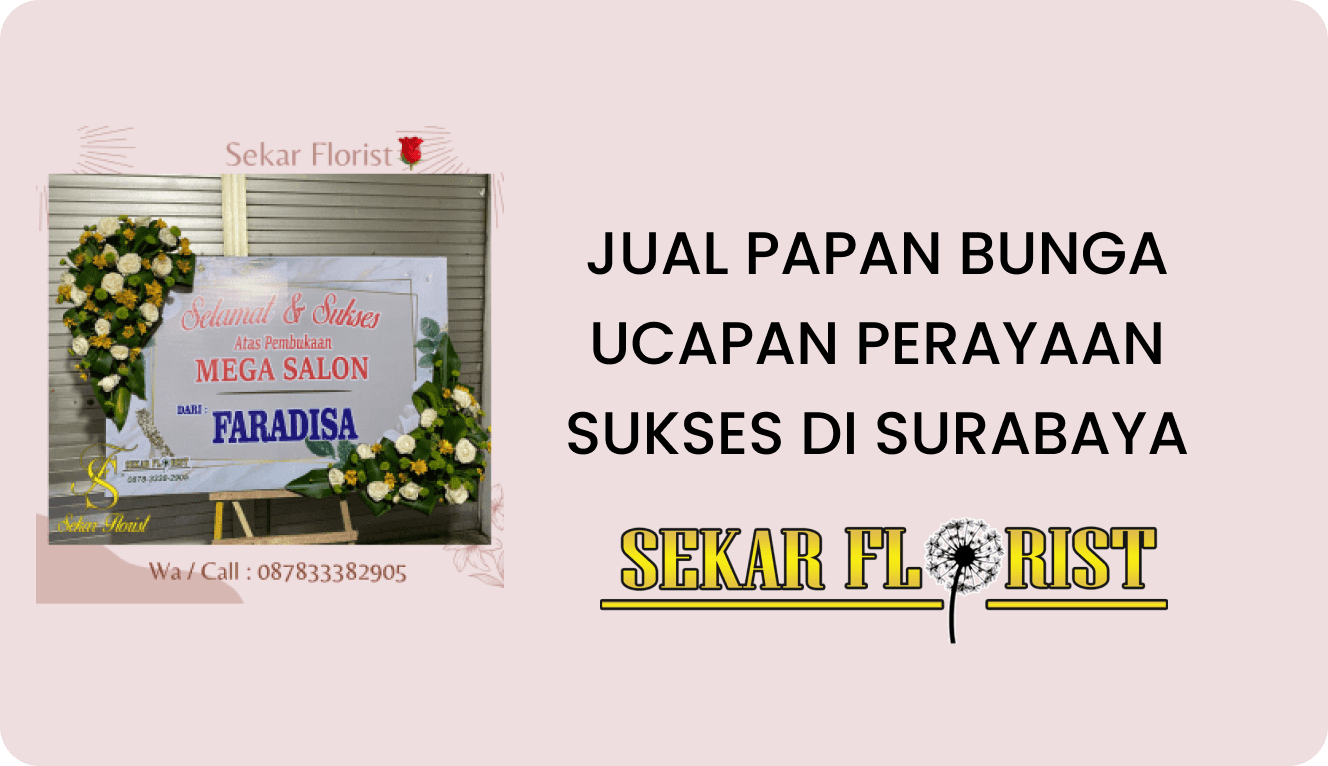 Jual Papan Bunga Ucapan Perayaan Sukses Surabaya