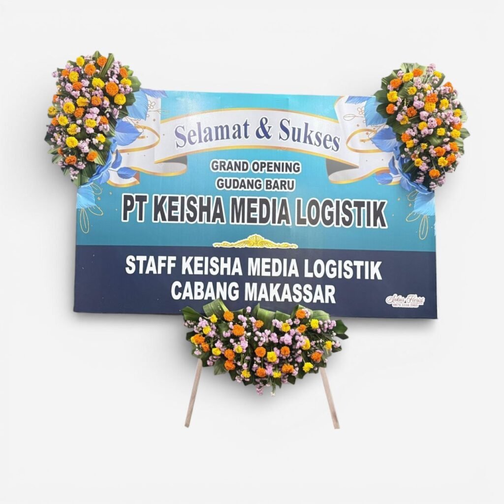 Bunga Papan Selamat & Sukses Printing Ucapan Grand Opening